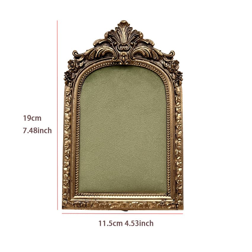 Small green photo frame