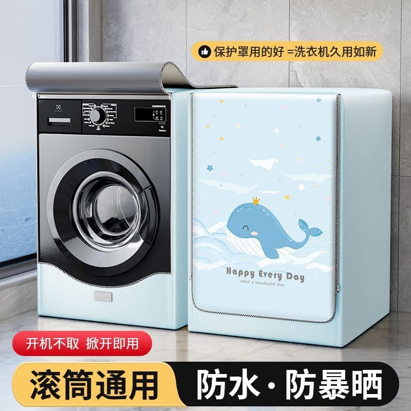 Cute whale + double-sided silver + electroplated zipper