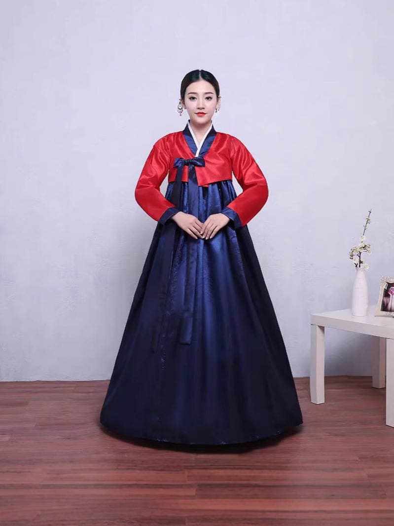 Korean Ethnic Minority Dance Performance Costume Women's Stage Costume South Korea Traditional Costume Court Hanbok 5