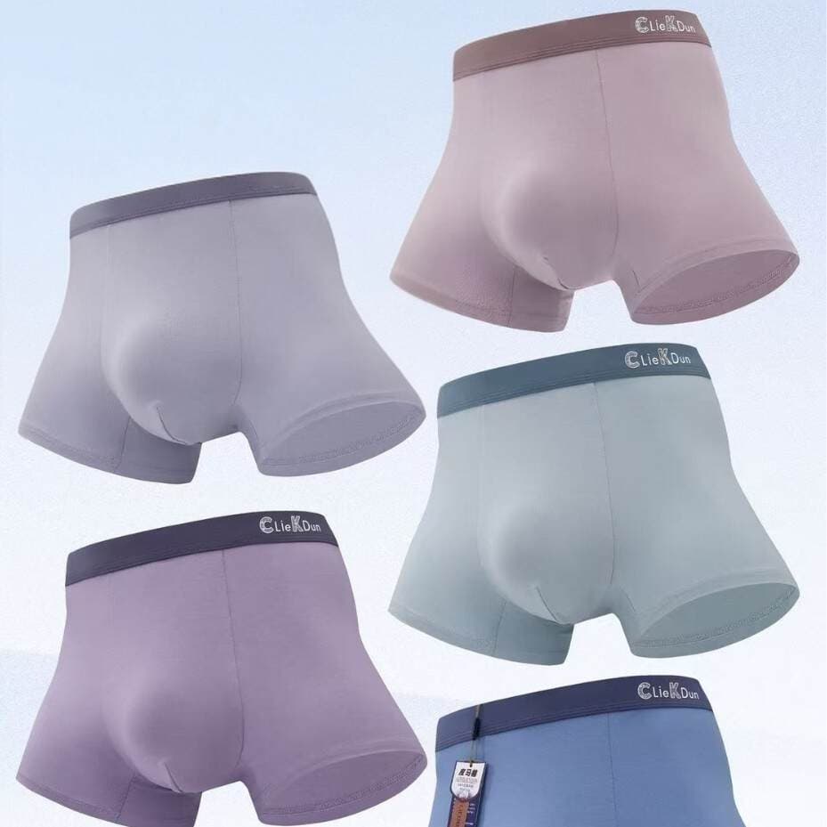Liedun Men's 50 Piman Printed Medium Color Underwear Boxers 1