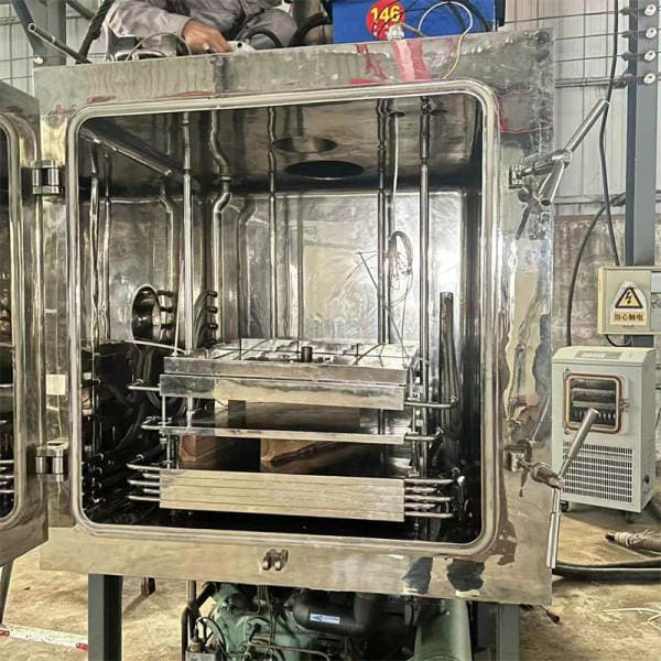 Used 2 square meter freeze dryer for sale. Low-temperature dehydration freeze drying equipment. Small-scale biological freeze dryer