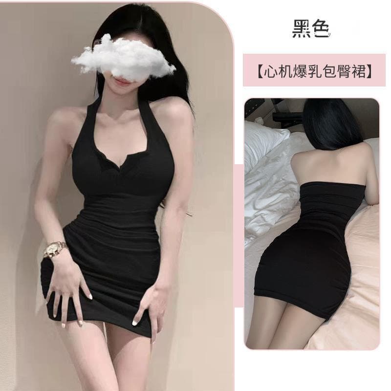 Black hip skirt
