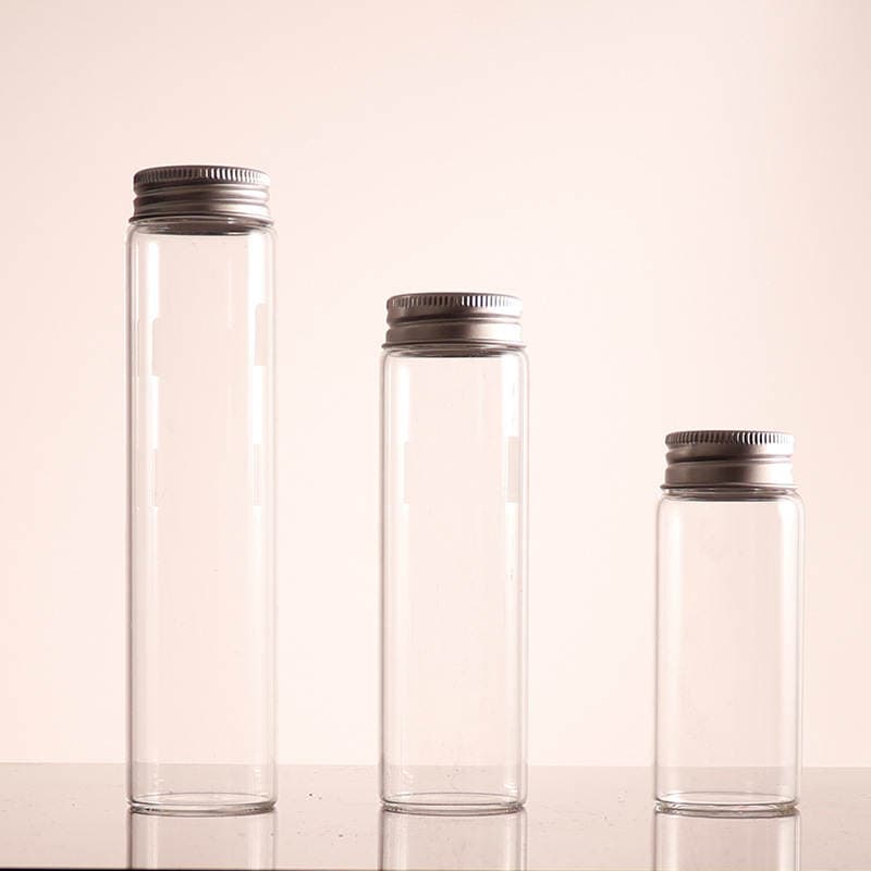 37 Diameter High Borosilicate Tube Bottle Screw Top Glass Bottle Food Packaging Bottle Transparent Candy Bottle Capsule Chinese Herbal Bottle 1