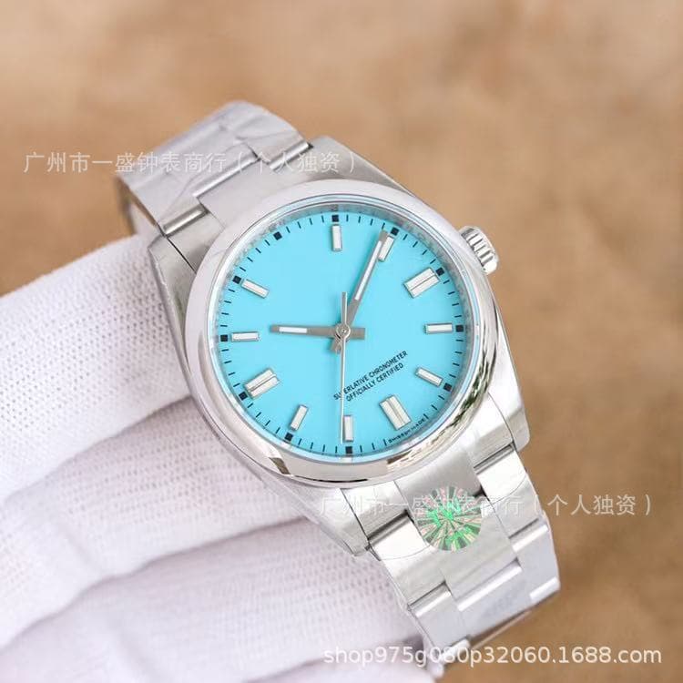 White steel sky blue plate