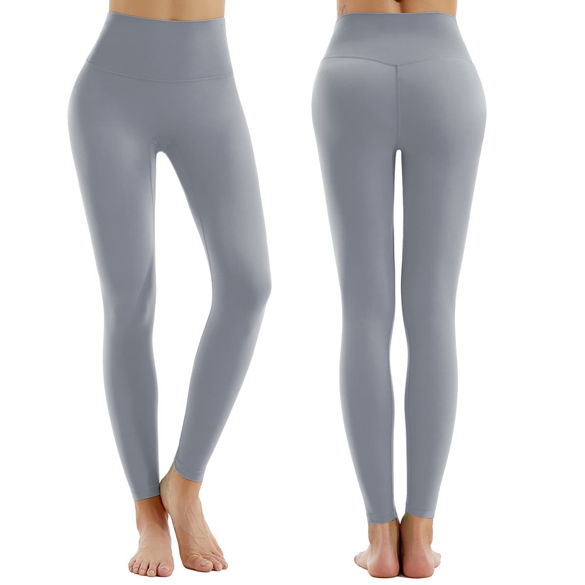 Yoga pants w255 light gray blue
