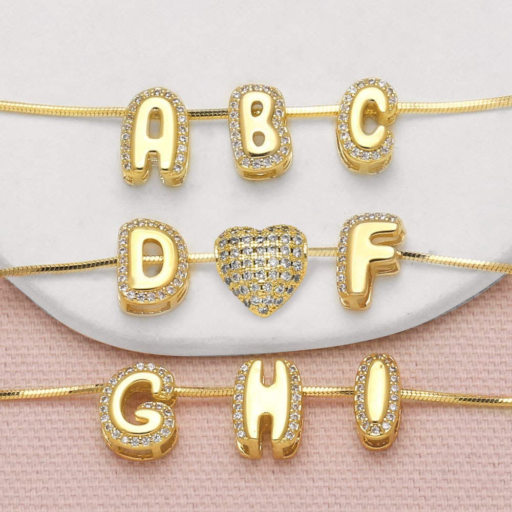 As Jewelry Mis Qaplama Həqiqi Qızıl 26 İngilis Hərfi DIY Kulon Boyunbağı Qadınlar üçün 1