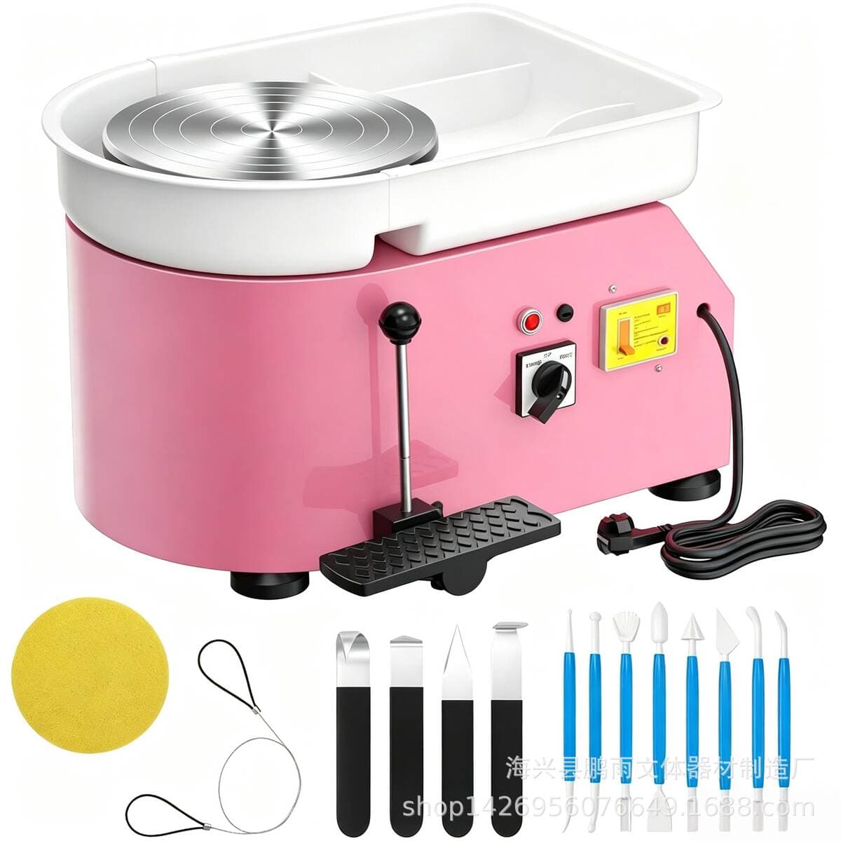 Pottery machine billet drawing machine Embryo drawing machine pottery machine wholesale and retail stepless variable speed Children's teaching pottery bar equipment 2