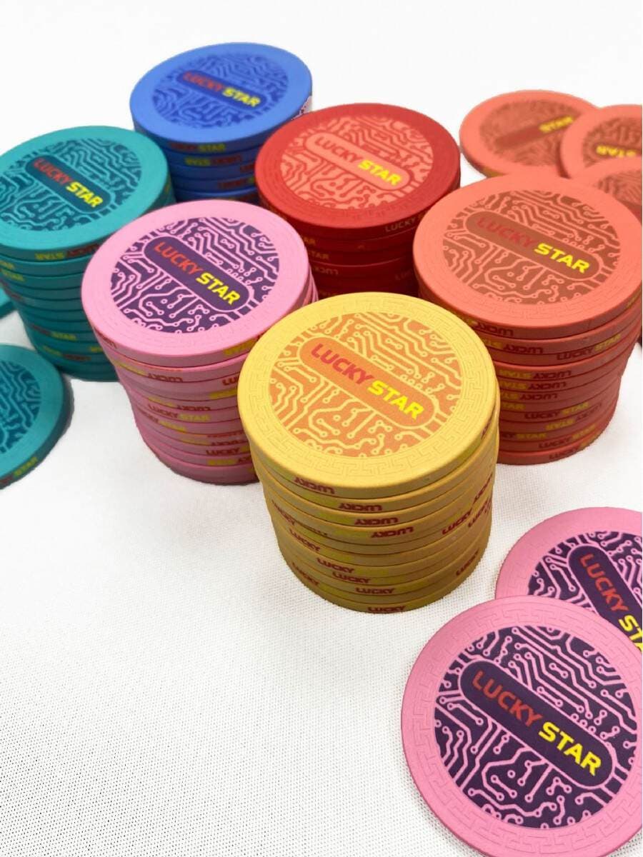 Ceramic chip set in aluminum case, complete Texas Hold'em poker chip club set, tokens for mahjong and poker 4