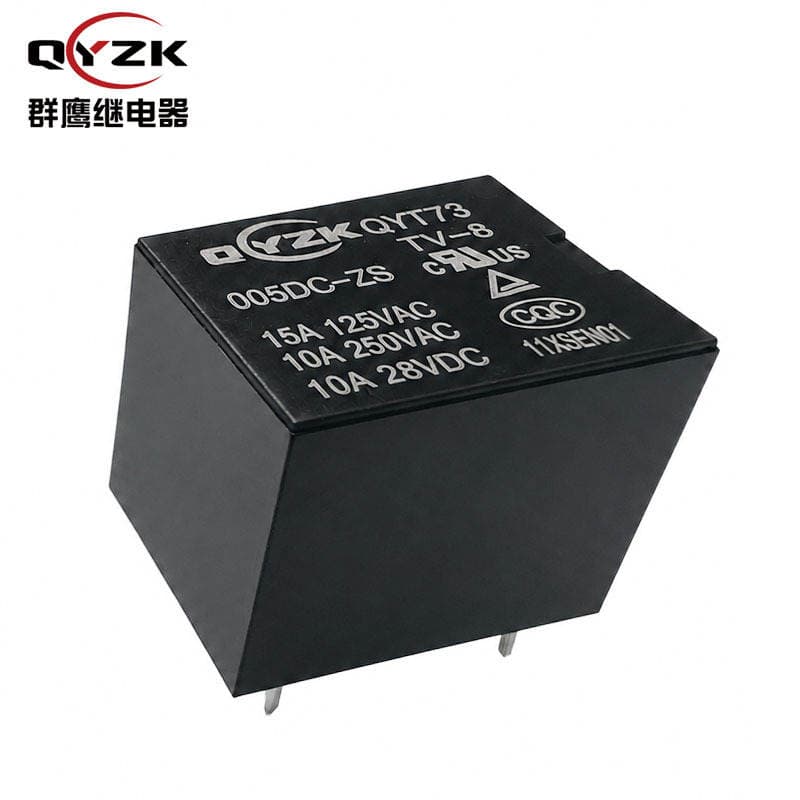 Qunying Factory Direct Sales Small T73 Relay 5V/12V/24V Five-Pin Switching Home Appliance T73 Relay 2