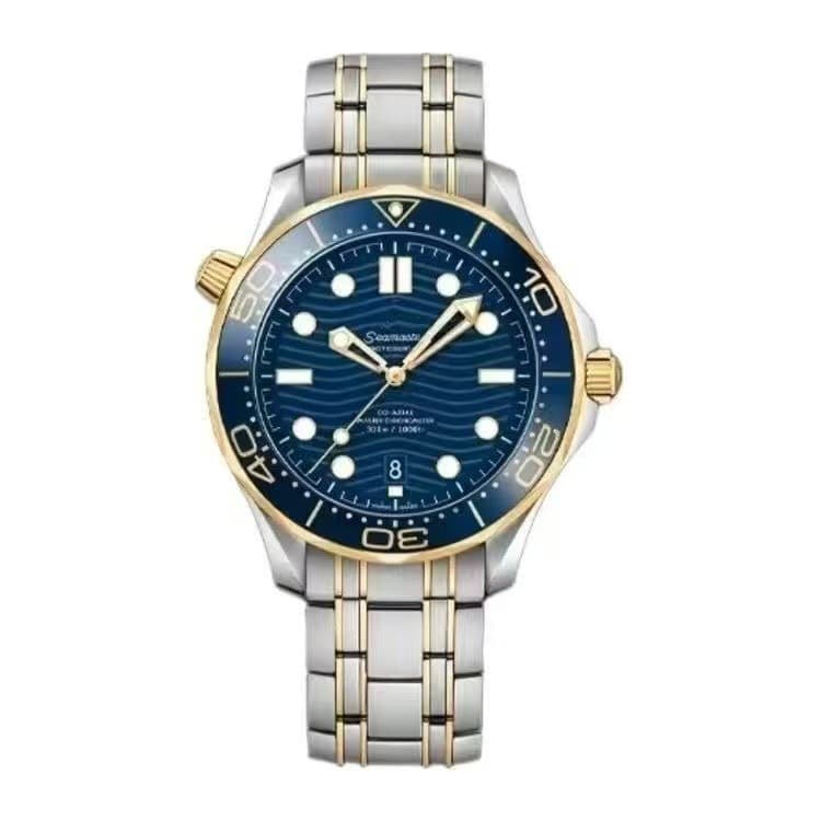 Blue plate steel gold-ceramic outer ring