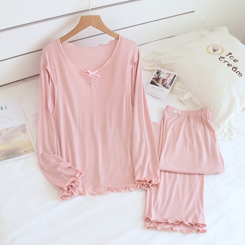 Solid color pullover pink