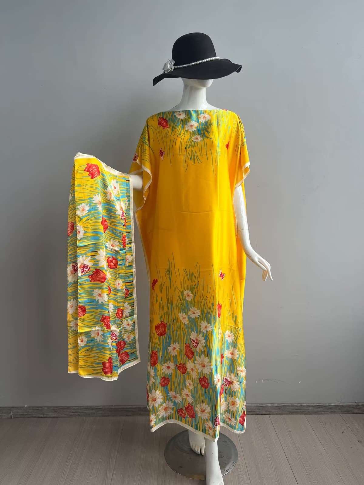 091 - hillside and valley - bright yellow