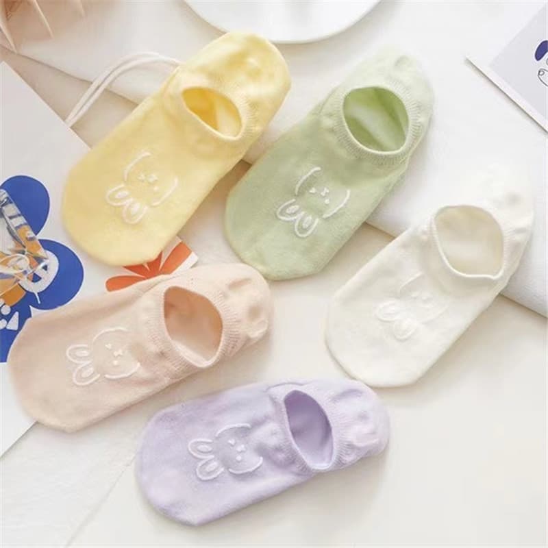 Women's invisible rabbit ears (10 pairs/pack of 5 colors mixed)