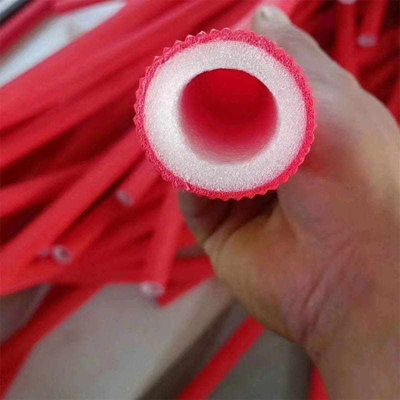 Qırmızı və mavi relyefli rezin və plastik izolyasiya boru qoruyucu örtüyü 2