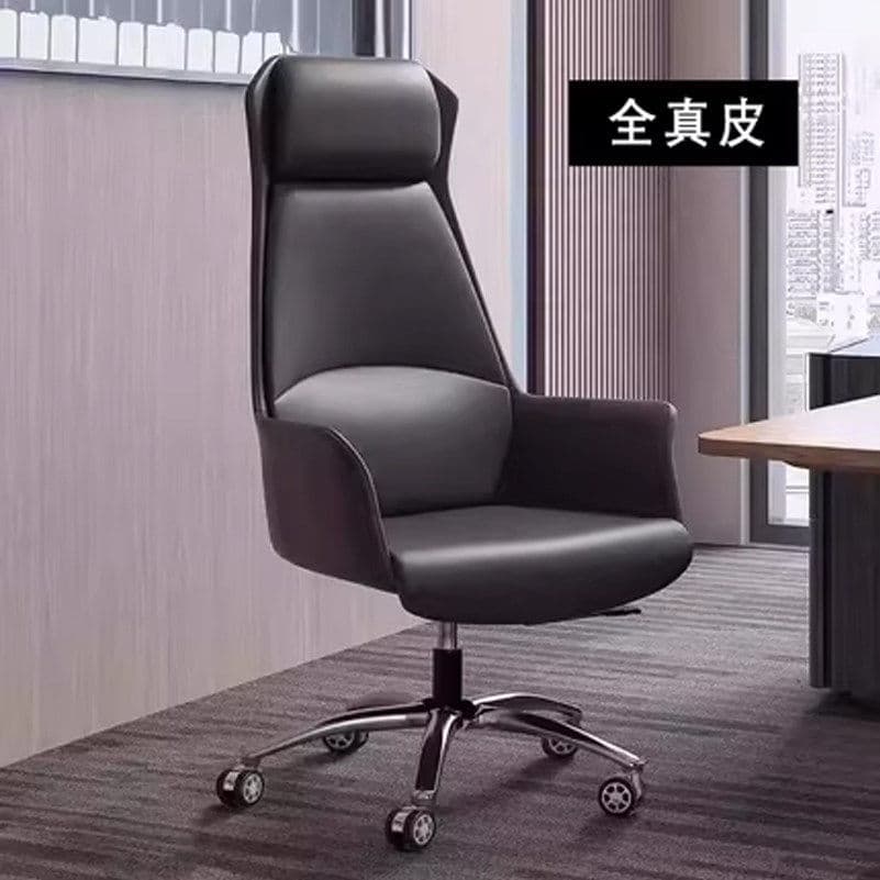 Black [upgraded genuine leather thickened sponge cushion]