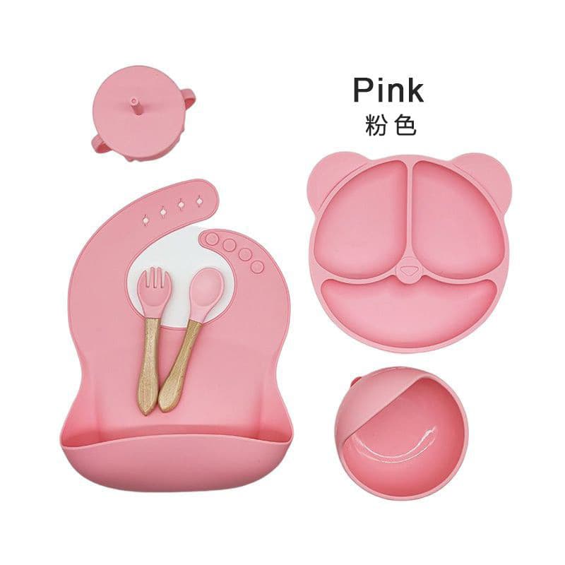 Pink - 6-piece set with wooden handles [570g]