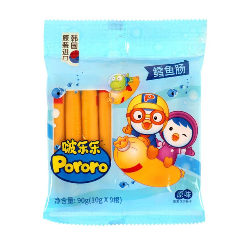 South Korea Lele Pororo Cod Sausage Baolu Fish Snack Pouch Ham Sausage Baolu Sauve Fish Sausage 5