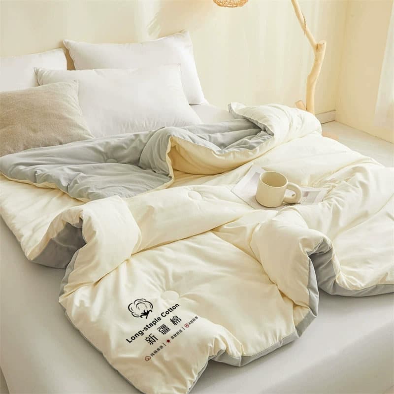 Upgraded model - light gray and white [soft and thickeneded type a fabric is more delicate]