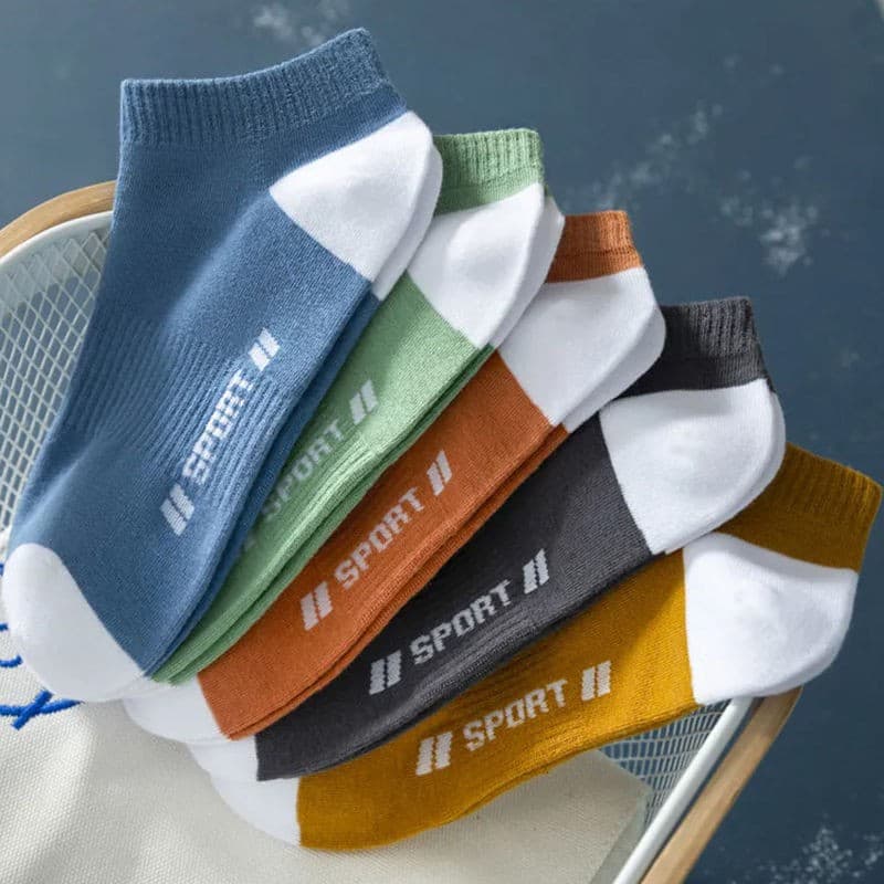 Men's crew socks spotr (10 pairs/pack of 5 colors mixed)