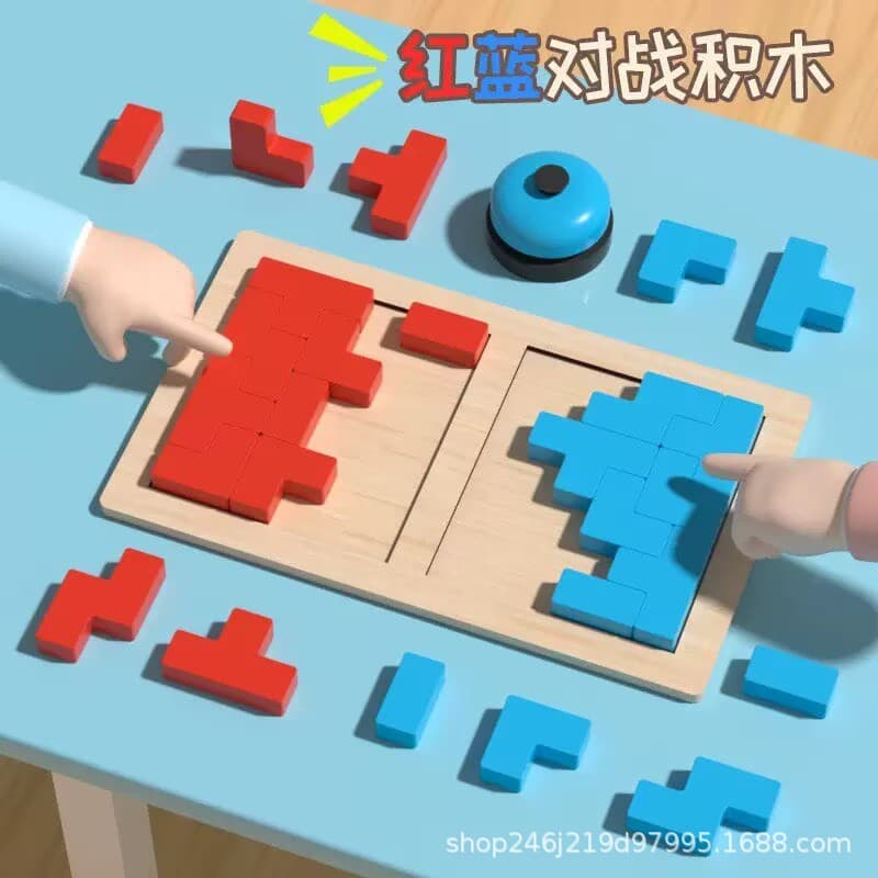 Two-player red and blue battle