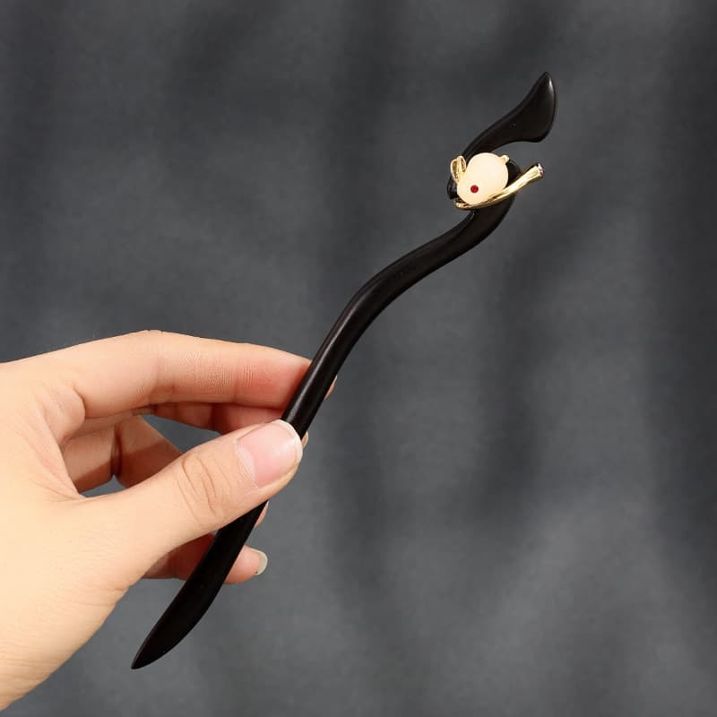 A18 Jade Rabbit flower bud [natural Ebony]]
