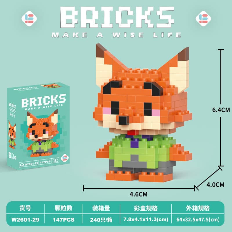 029-Mini Nini Fox 147PCS [Color Boxed]]