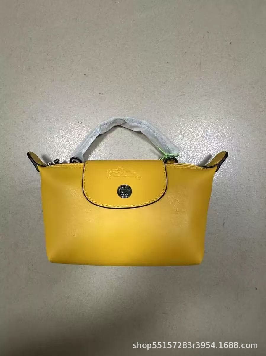 Leatherette mini yellow
