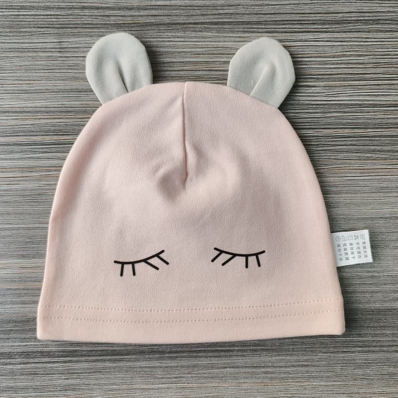 Thin material children's ear cap squinting powder