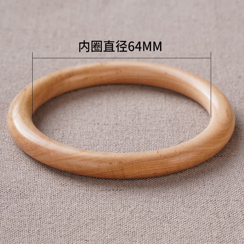 【Peach Wood Plain Bangle】64