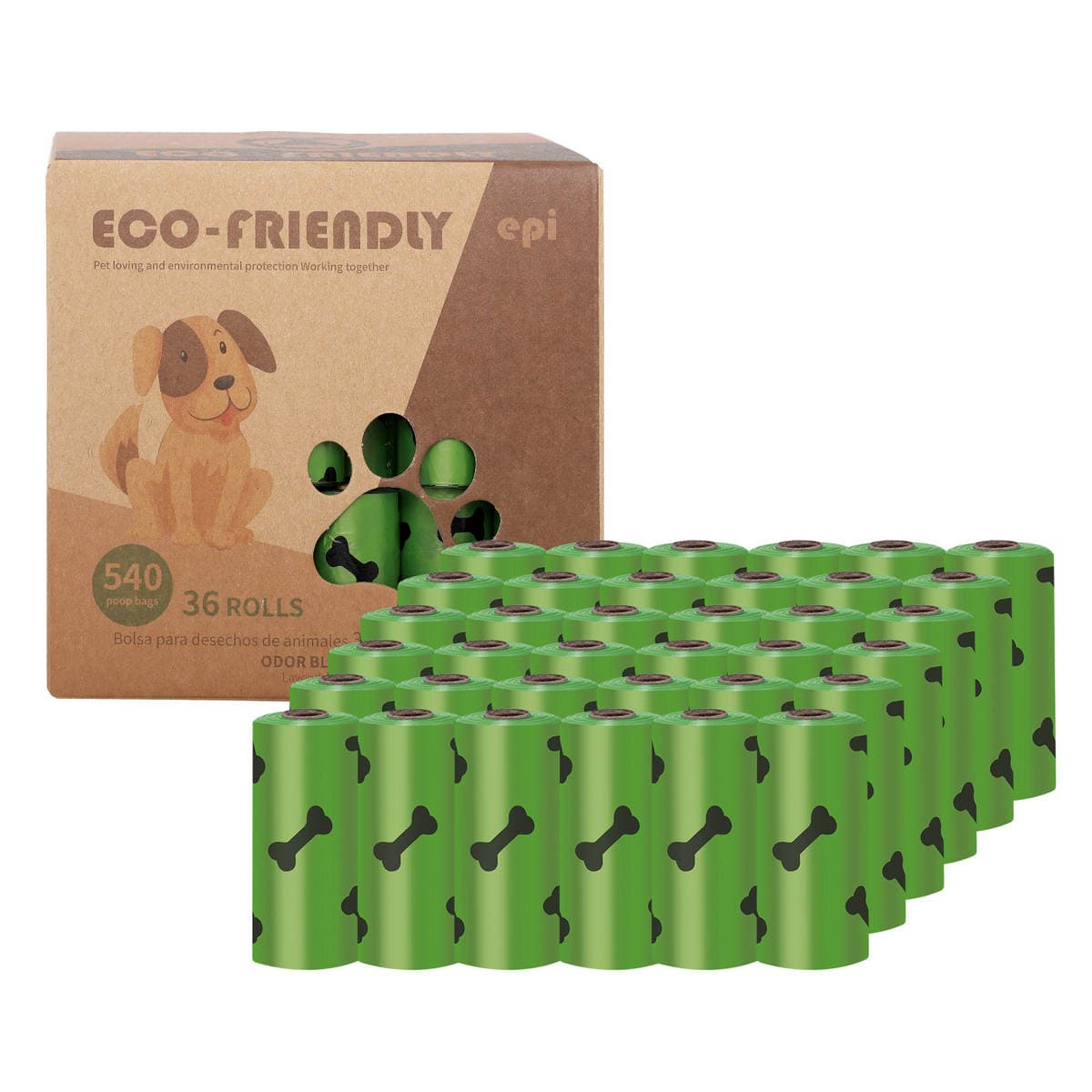 Factory direct explosive disposable dog feces bag EPI biodegradable pet garbage bag dog feces bag 5