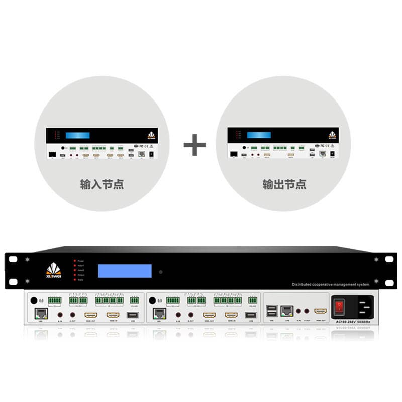Visualized Distributed System Audio and Video Switching All-In-One Device for Enterprises, 8K Ultra-High-Definition Distributed Host 3