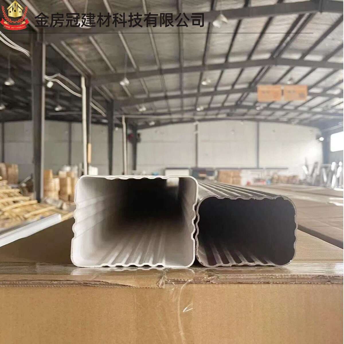 Villa Pvc Downspout Gutter Rainwater Pipe Square Pipe Round Pipe Drain Pipe Outdoor Eaves Drainage System Rainwater Pipe 2