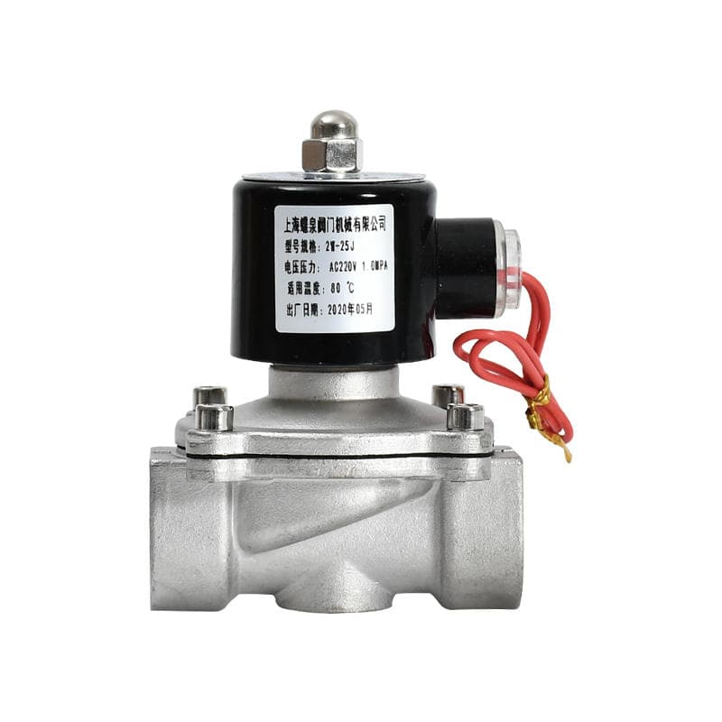 Stainless Steel Solenoid Valve 304 Electric Switch Drain Pipe Control Valve Normally Closed Air Valve Coil 220V 24V 1/2 Inch 3/4 Inch 5