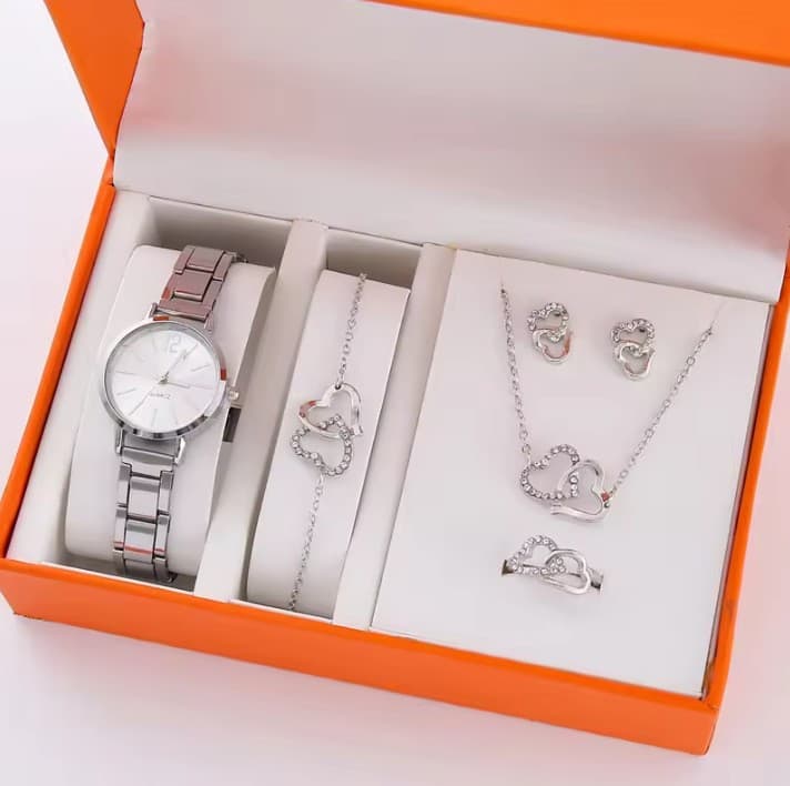 A14 silver white + silver heart (without box)