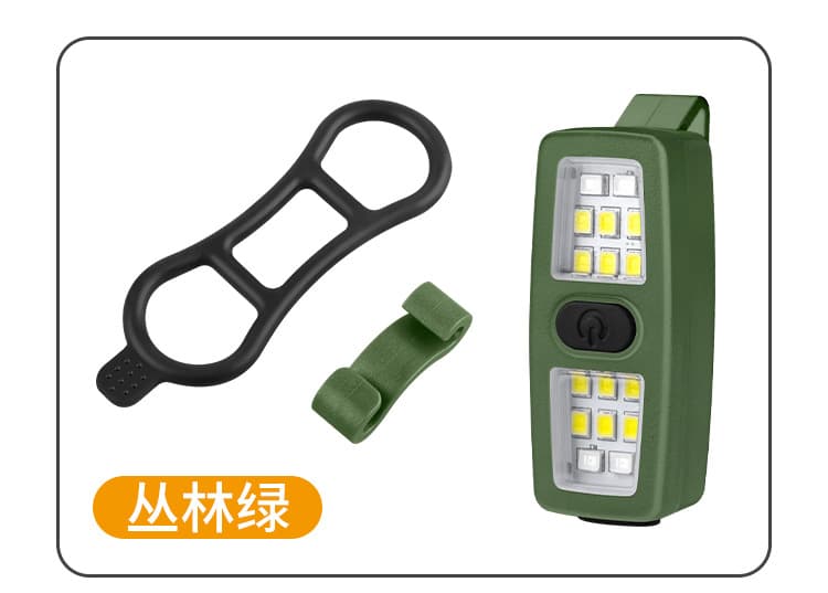 Green camping clip-on style
