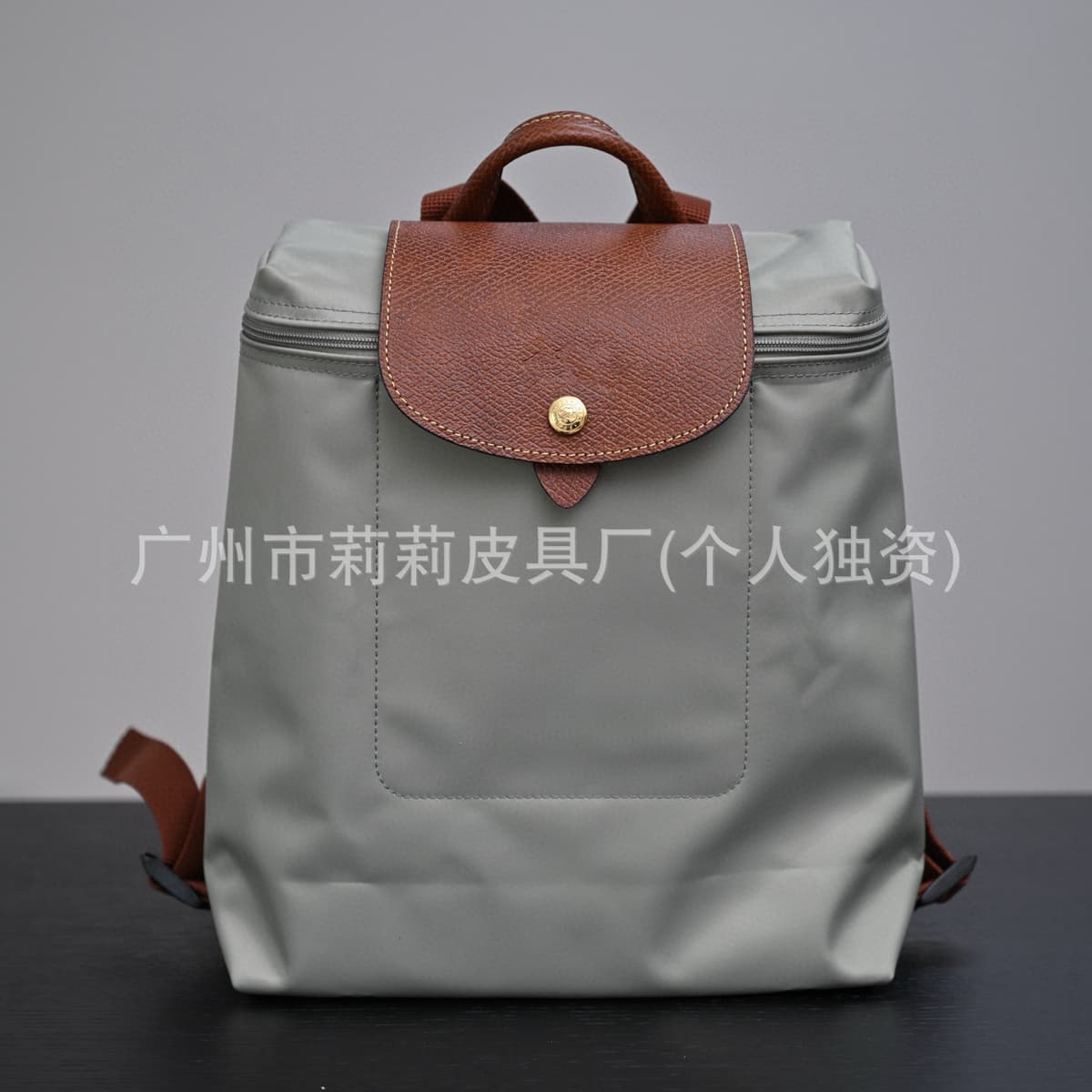 Original factory leather backpack - classic pebble grain