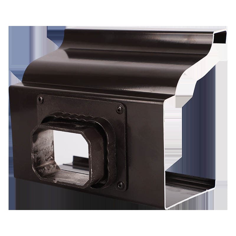 Aluminum Alloy Gutter Rain Gutter Manufacturer Wholesale Gutter Square Downspout Drainage System Exterior Wall Rain Drainage Pipe 2