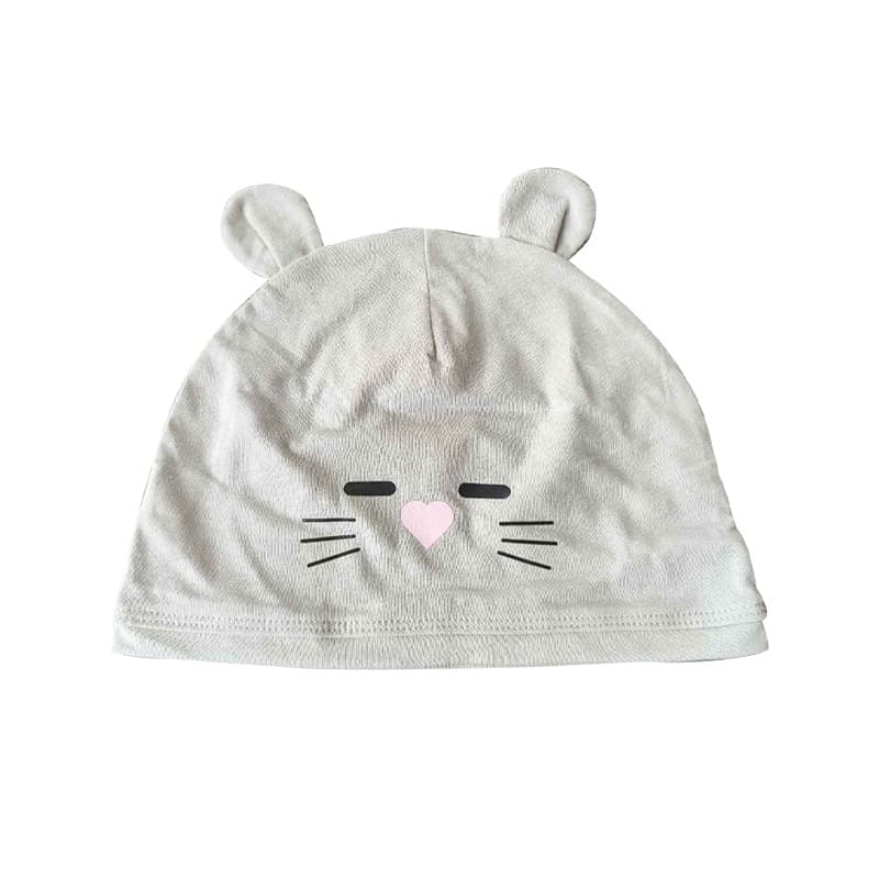 Thin material adult ear cap special gray
