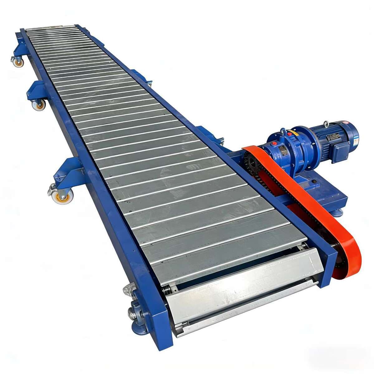 Stainless Steel Chain Plate Conveyor Heavy-Duty Chain Plate Conveyor Belt Ton Bag Conveyor Belt Channel Steel Chain Plate Conveyor Belt 4