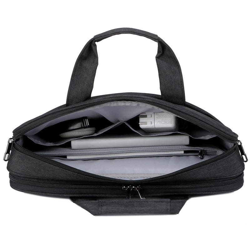 Large-Capacity Business Laptop Bag Men's Shoulder Laptop Bag Women's Double-Layer Oxford Cloth Briefcase Dropshipping 3