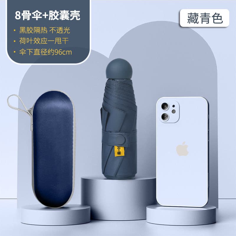 Navy Blue -8 Bone Full Shading-with Capsule Shell