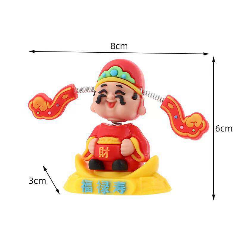 New God of Wealth Shaking Head Ornaments Car Desktop Office National Tide God of Wealth Ornaments Cartoon Cute Creative Gift 5