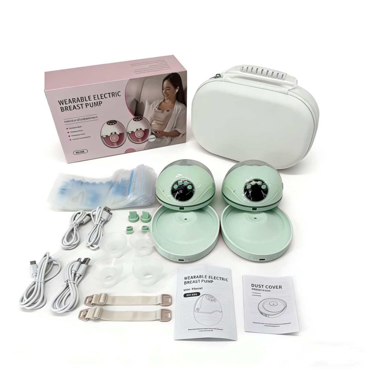 My-382 bilateral/full family portrait complete set+2*heating base/green