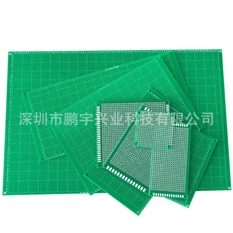 Pcb Universal Board Fiberglass Student Welding Experiment Board 9*15*20*30*40 Single-Sided Green Oil Spray Tin Hole Board 4