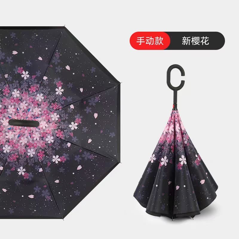 Romantic cherry blossom-hand open