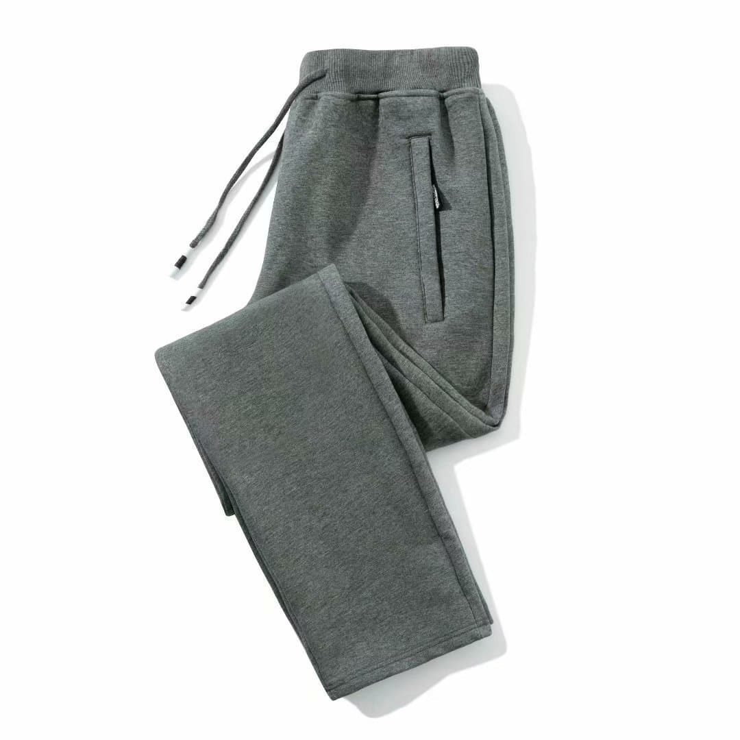 Straight leg double zipper regular fit - dark grey