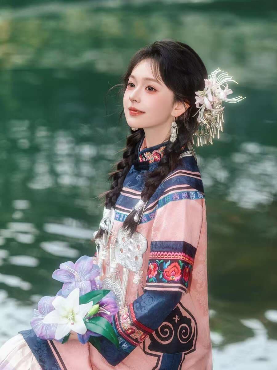 New Ethnic Minority Clothing, Liangshan Costumes, Yi Ethnic Clothing, Yunnan Torch Festival Travel Photography Photo Set 5
