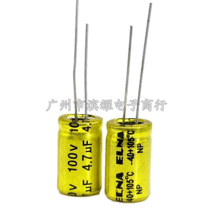 Vertical Groundless Audio Capacitor 100V1/2.2/3.3/4.7/6.8/10/15/22/100UF 10X17MM 4
