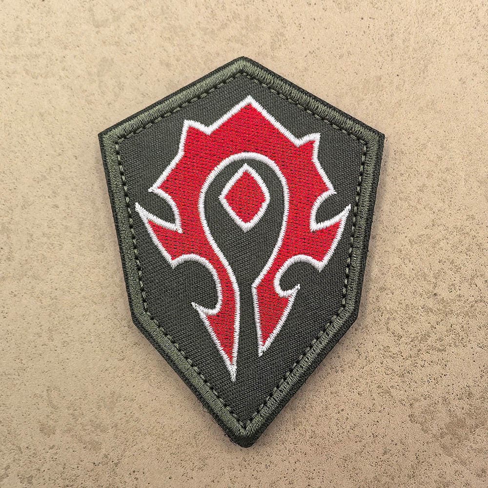 Alliance and Horde Embroidered Badge Tactical Morale Double-Sided Velcro Armband Camouflage Game Patch Warcraft Merchandise 2