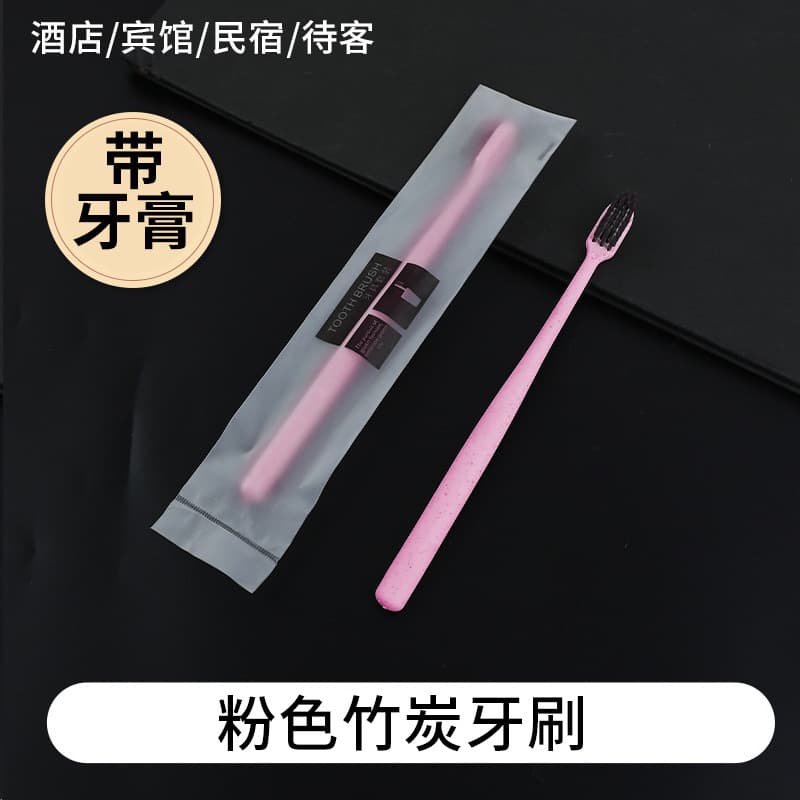 Single soft film powder handle toothbrush